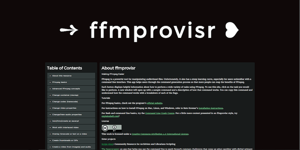 ffmprovisr after